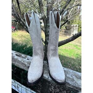 Ariat Women's Sterling Western Boots - Crackled White size 5.5